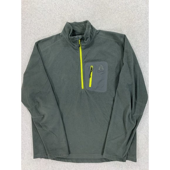 Eddie Bauer First Ascent Quarter Zip Fleece Pullover (Men's Large) Gray - Picture 1 of 12